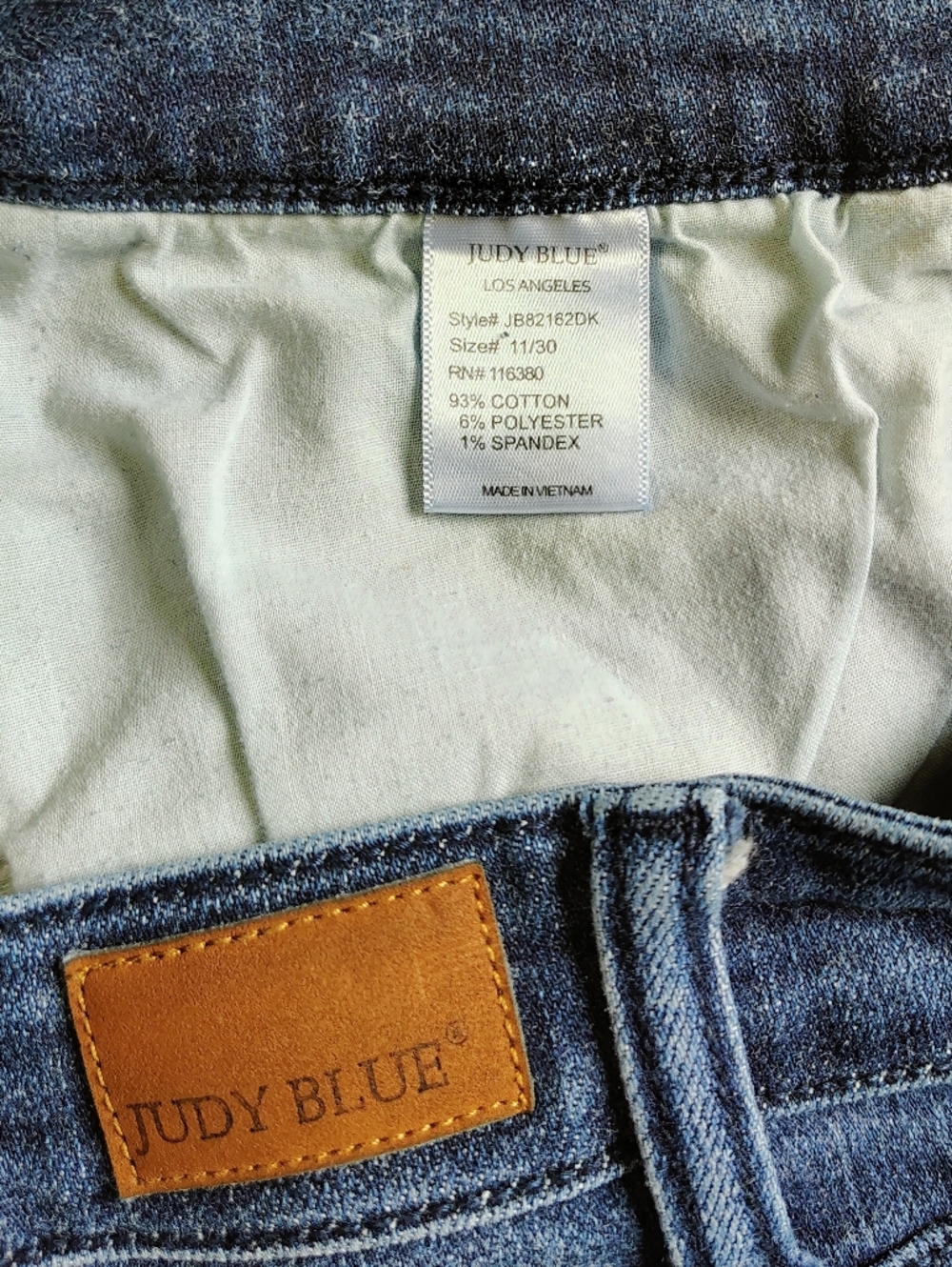 Judy Blue Women's Slim Bootcut Jeans Mid-Rise Dark Blue Stretch sz 30. - Picture 12 of 16